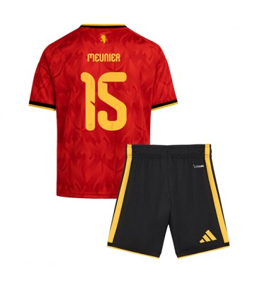 Belgien Thomas Meunier #15 Hemmaställ Barn VM 2026 Kortärmad (+ Korta byxor)